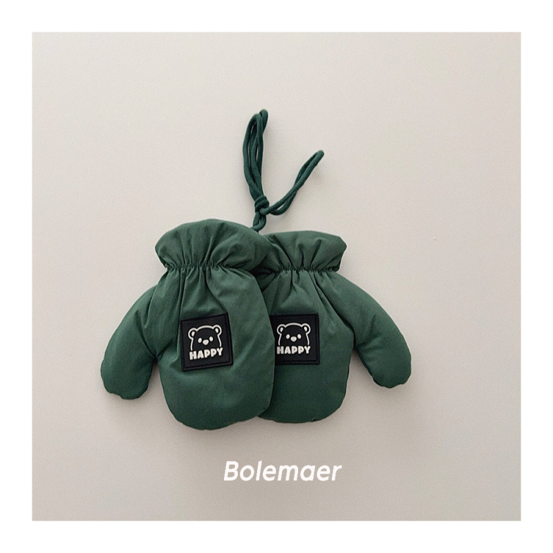 Dječje rukavice — kvilirane tople za vanjsku upotrebu, unisex, jesen/zima, korejski stil, rukavice s podijeljenim prstima, crtani dizajn