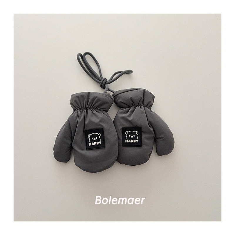 Dječje rukavice — kvilirane tople za vanjsku upotrebu, unisex, jesen/zima, korejski stil, rukavice s podijeljenim prstima, crtani dizajn