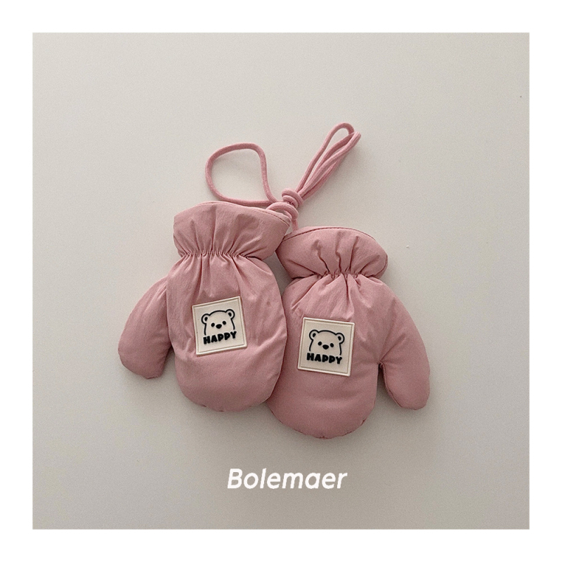 Dječje rukavice — kvilirane tople za vanjsku upotrebu, unisex, jesen/zima, korejski stil, rukavice s podijeljenim prstima, crtani dizajn