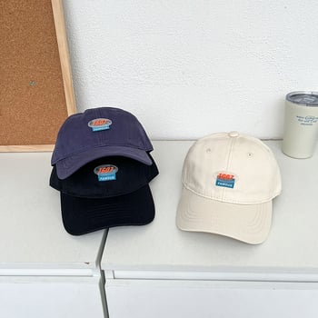 Palace dječja baseball kapa, unisex, proljeće–jesen, zakrivljeni šilt, šivena slovima, korejski stil, casual zaštita od sunca, 100% pamuk