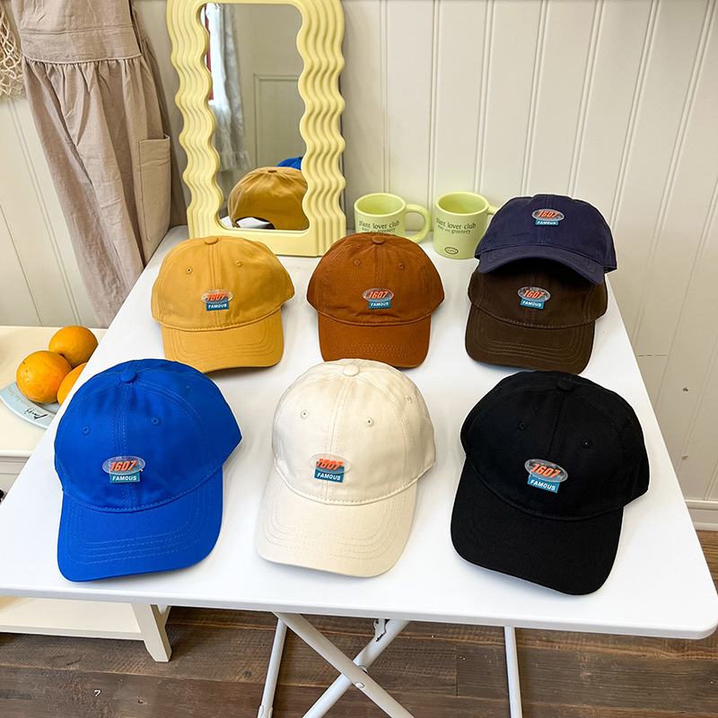 Palace dječja baseball kapa, unisex, proljeće–jesen, zakrivljeni šilt, šivena slovima, korejski stil, casual zaštita od sunca, 100% pamuk