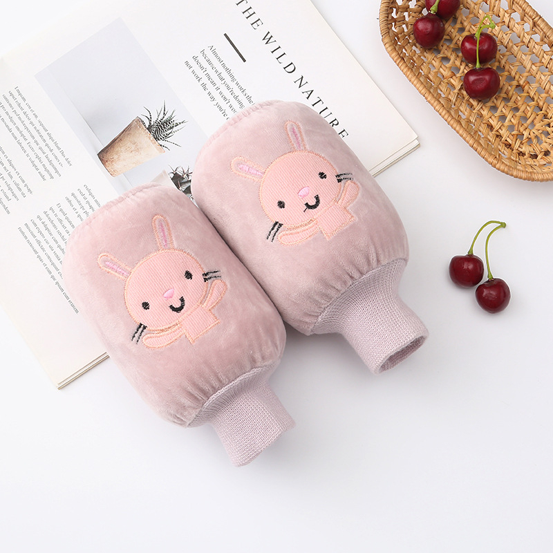 Bērnu ziemas siltas piedurknes - flanelis, izšuvums