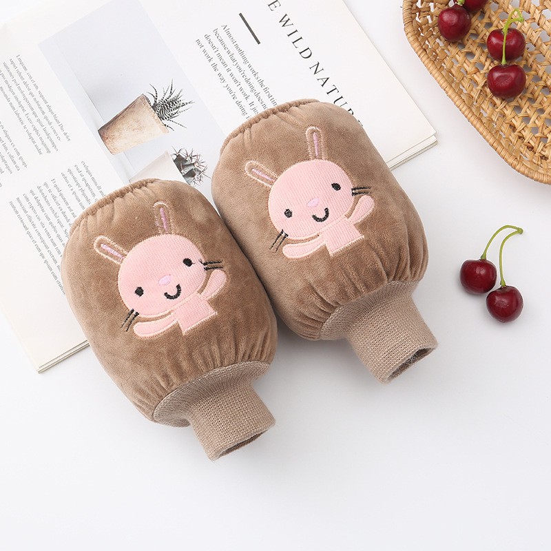 Bērnu ziemas siltas piedurknes - flanelis, izšuvums