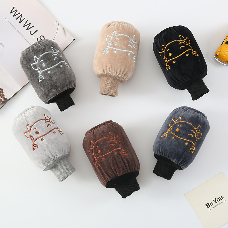 Bērnu ziemas siltas piedurknes - flanelis, izšuvums