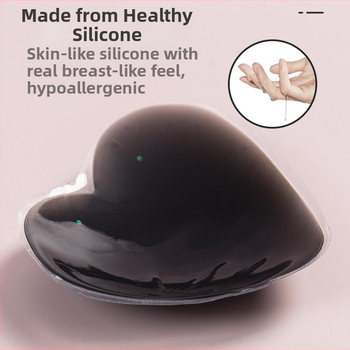 Silikona krūšu aizsegi ar sirds formu, plāni, seksīgs stils, pavasaris 2024
