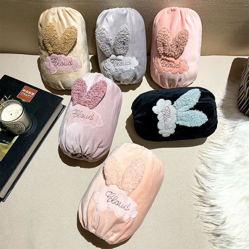 Sievietēm roku aizsargrūpēji mājas darbiem — karikatūras raksts, izšūts, pret netīrīšanu, kristāla samts materiāls, ziema- pavasaris- rudens