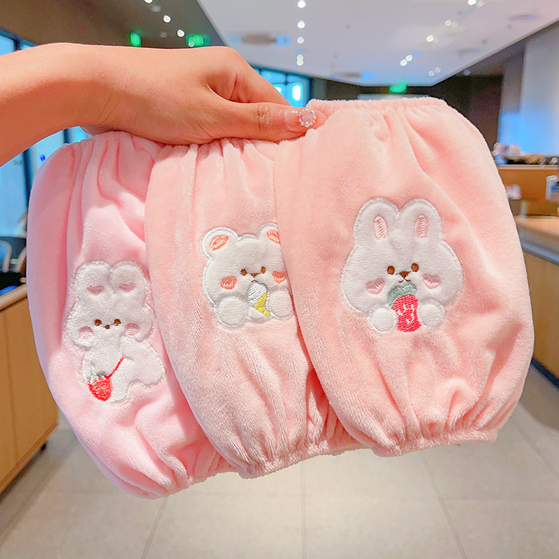 Παιδικά βελούδινα προστατευτικά μανικιών - αντιβρωμικά, unisex, κεντημένα, Κορεάτικο στυλ (Κυκλοφορεί φθινόπωρο 2024)