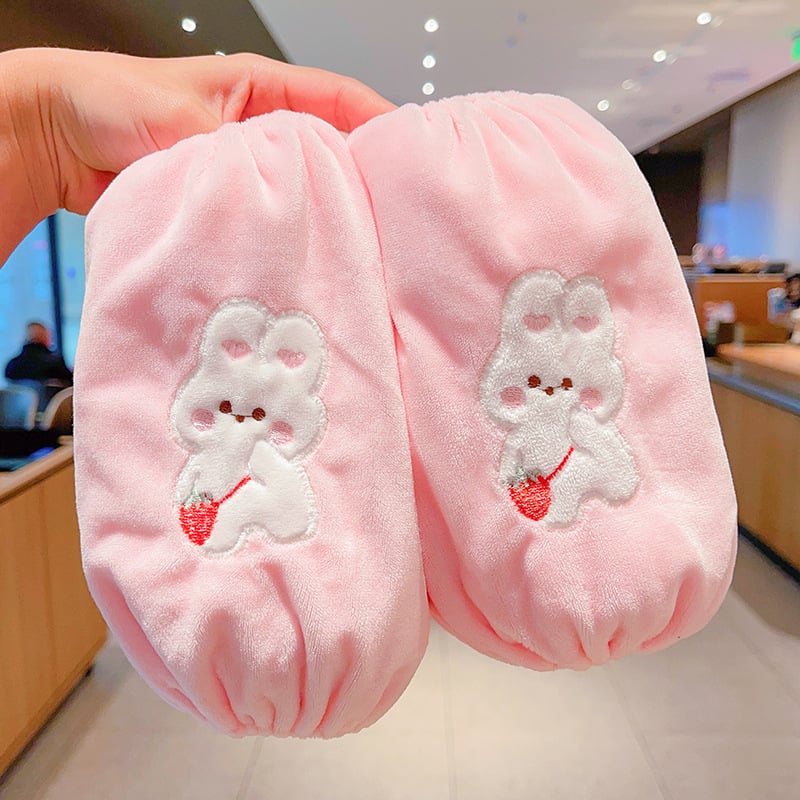 Παιδικά βελούδινα προστατευτικά μανικιών - αντιβρωμικά, unisex, κεντημένα, Κορεάτικο στυλ (Κυκλοφορεί φθινόπωρο 2024)