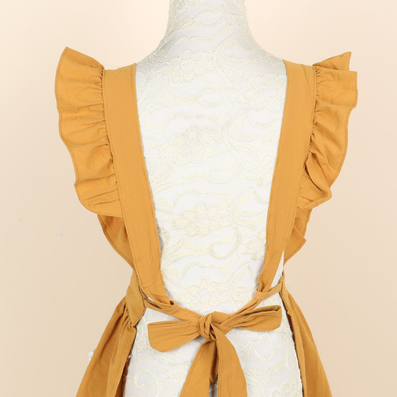 Korejskog stila bez rukava pregača s čipkom, od 100% pamuka, otporna na mrlje