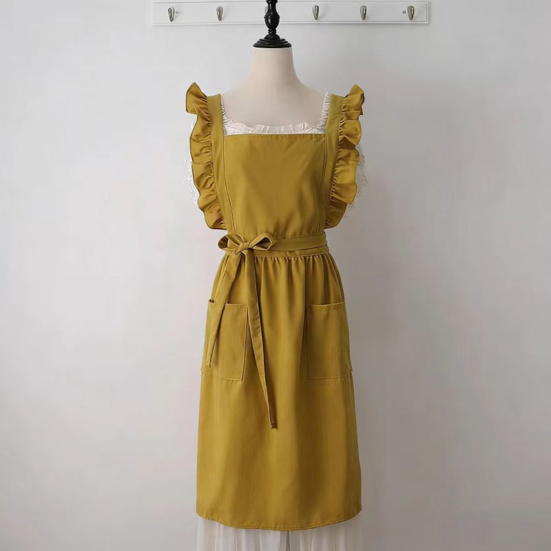 Korejskog stila bez rukava pregača s čipkom, od 100% pamuka, otporna na mrlje