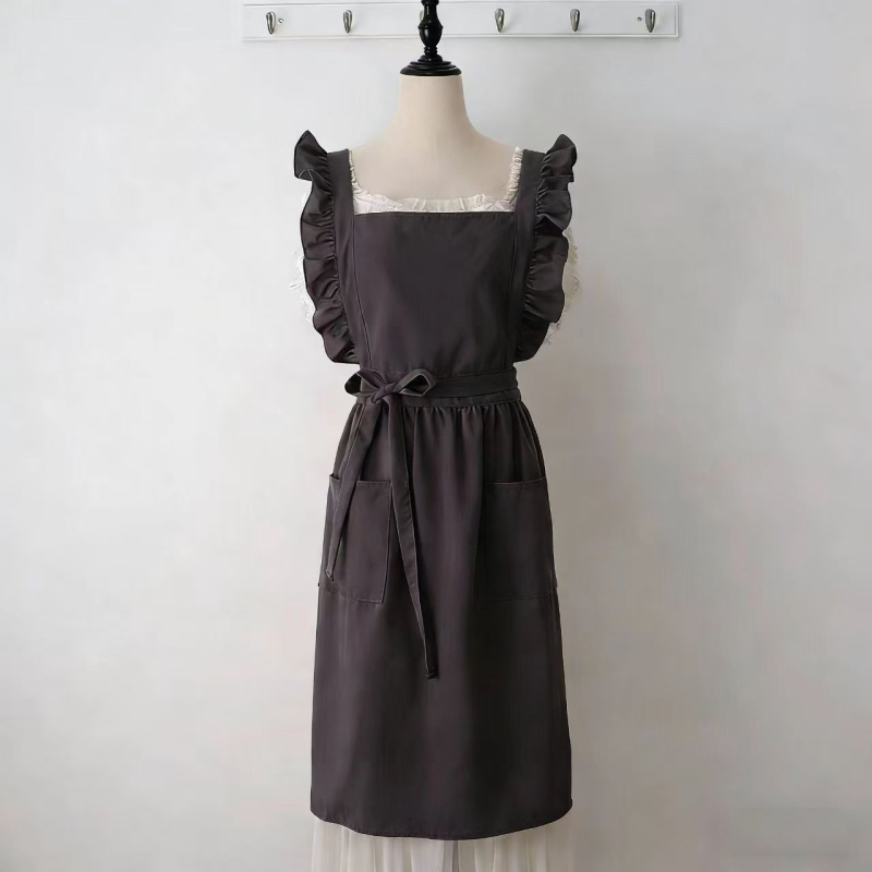 Korejskog stila bez rukava pregača s čipkom, od 100% pamuka, otporna na mrlje