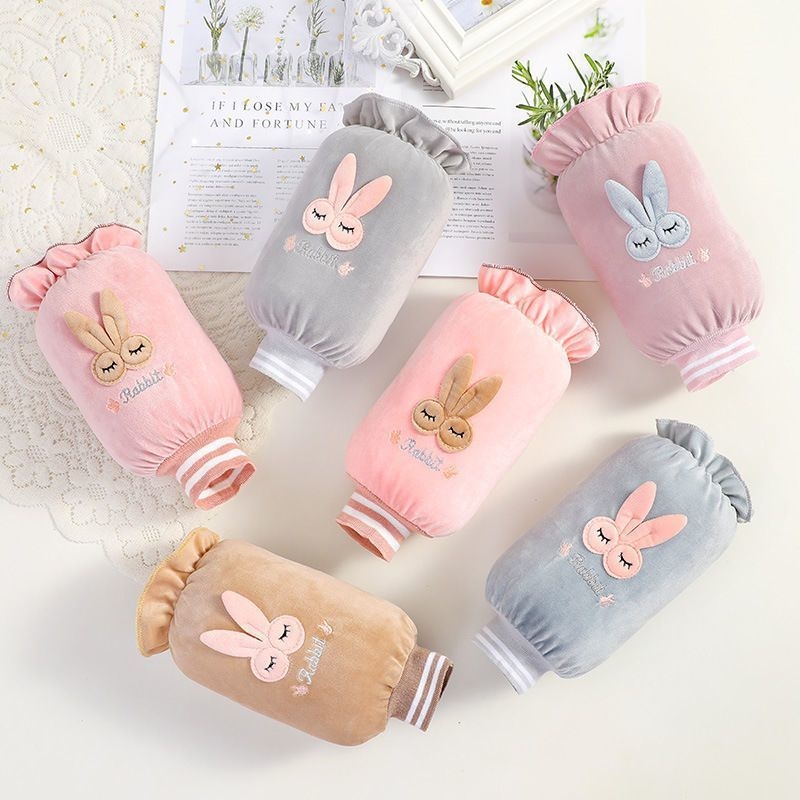 Bērnu zamatainas piedurkņu aizsargi ar zaķa rakstu, pret netīrumiem, multfilmas stilā