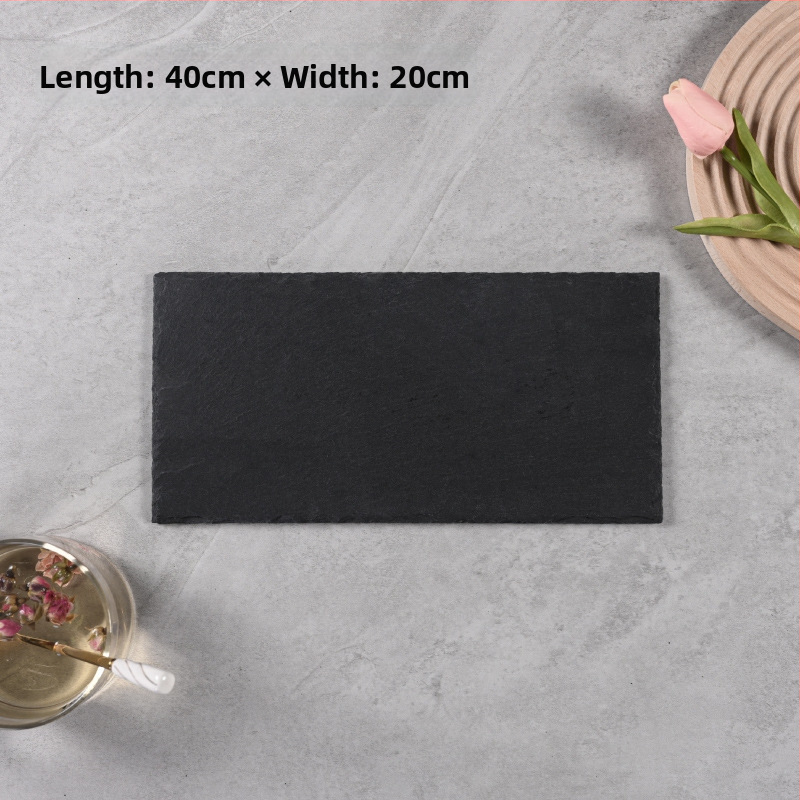 Looduslik šlatsi akmeenplaat, ebakorrapärase kujuga, mikrolainetega sobiv, hotellitoid