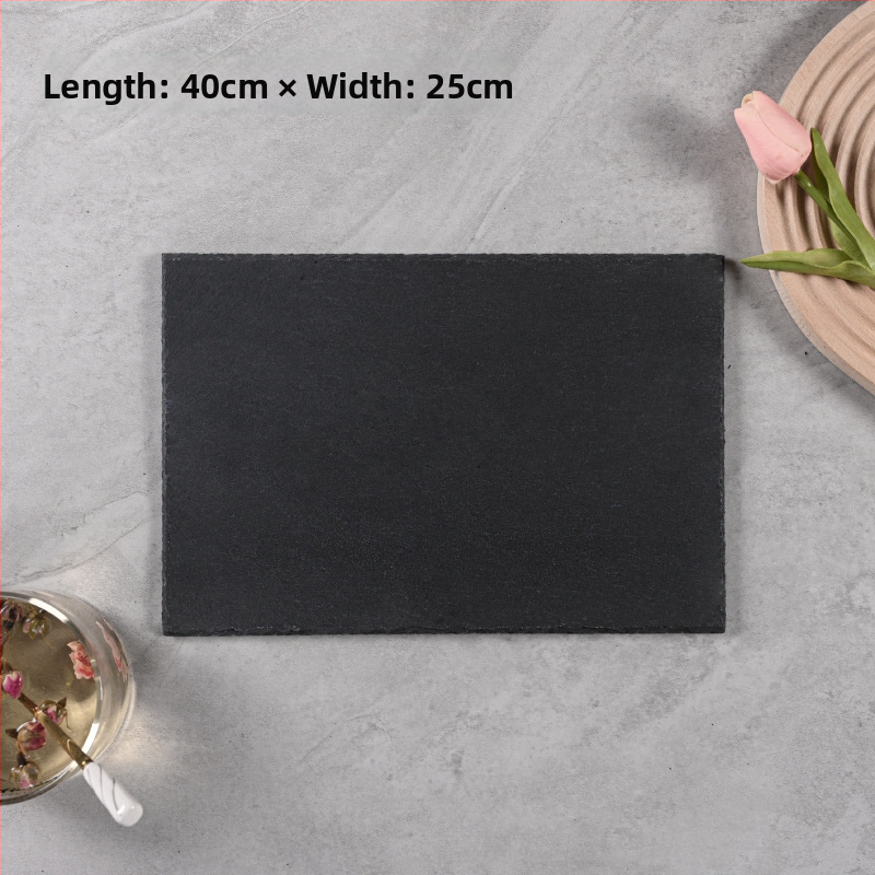 Looduslik šlatsi akmeenplaat, ebakorrapärase kujuga, mikrolainetega sobiv, hotellitoid