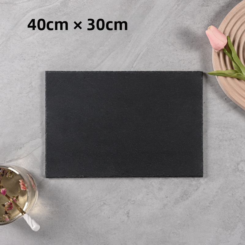 Looduslik šlatsi akmeenplaat, ebakorrapärase kujuga, mikrolainetega sobiv, hotellitoid