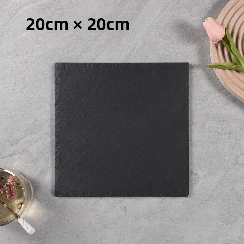 Looduslik šlatsi akmeenplaat, ebakorrapärase kujuga, mikrolainetega sobiv, hotellitoid