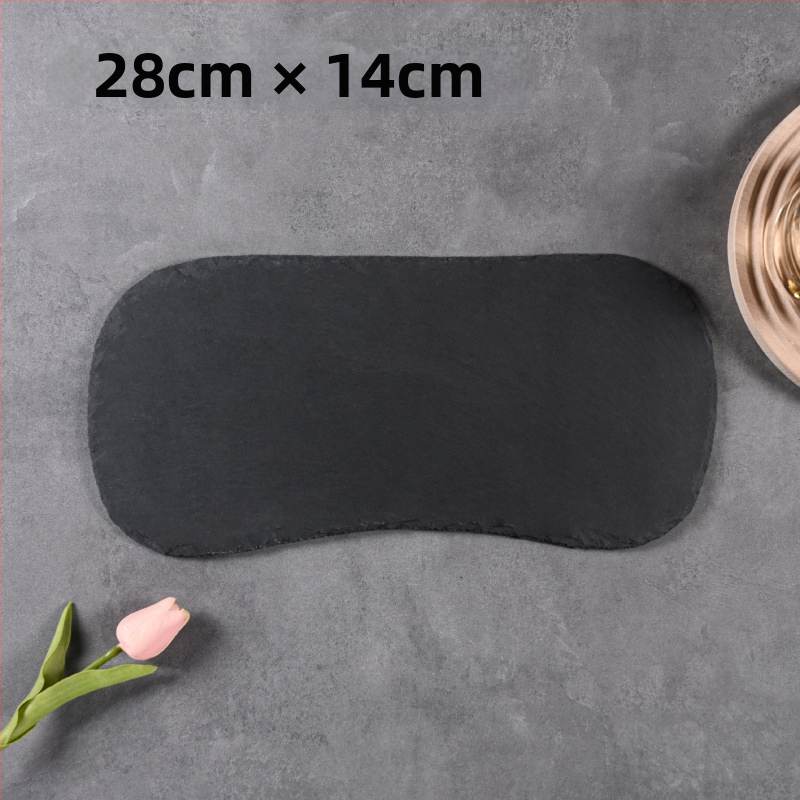 Looduslik šlatsi akmeenplaat, ebakorrapärase kujuga, mikrolainetega sobiv, hotellitoid