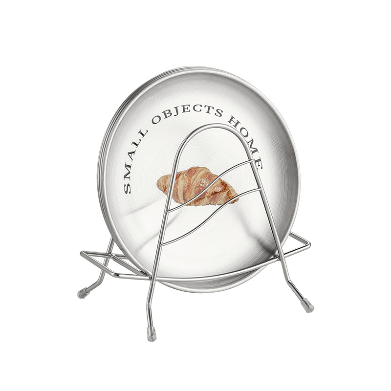 Nerūdijančio plieno kaulų indas, apvalios formos, šiaurietiškas stilius, keli raštai, paviršiaus spausdinimas