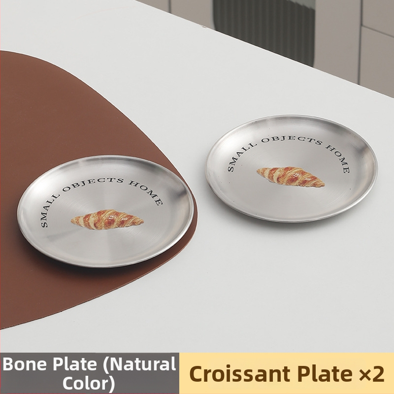 Nerūdijančio plieno kaulų indas, apvalios formos, šiaurietiškas stilius, keli raštai, paviršiaus spausdinimas