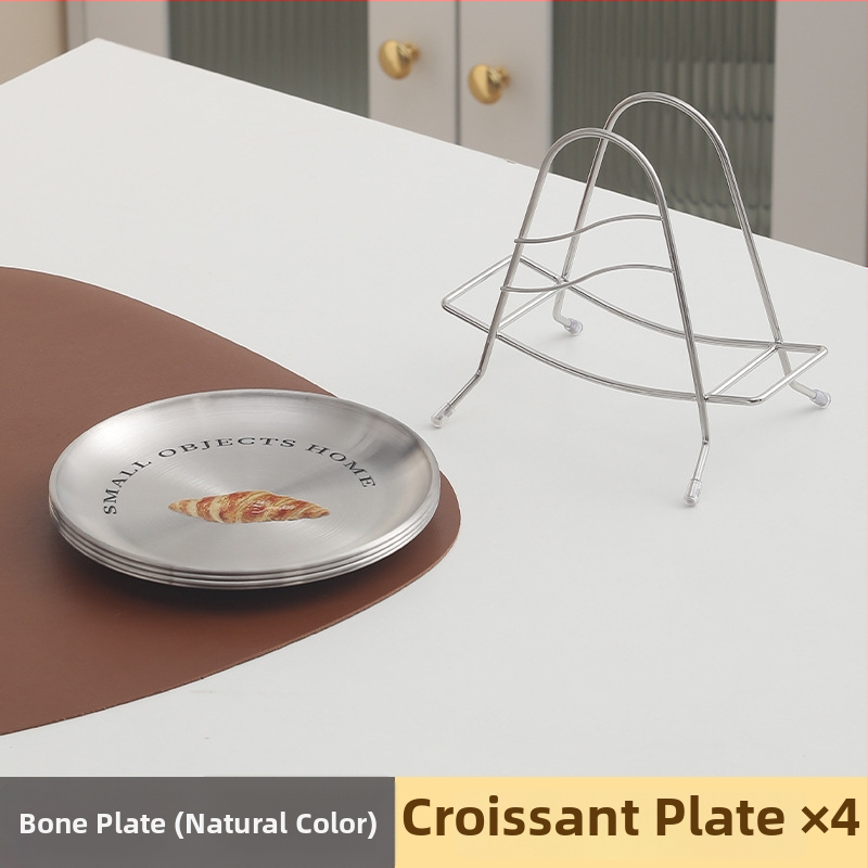 Nerūdijančio plieno kaulų indas, apvalios formos, šiaurietiškas stilius, keli raštai, paviršiaus spausdinimas