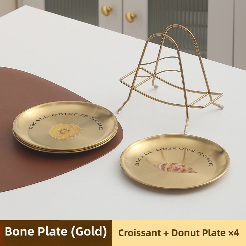 Nerūdijančio plieno kaulų indas, apvalios formos, šiaurietiškas stilius, keli raštai, paviršiaus spausdinimas