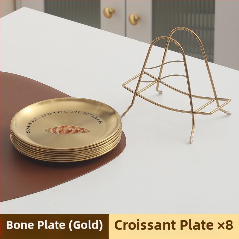 Nerūdijančio plieno kaulų indas, apvalios formos, šiaurietiškas stilius, keli raštai, paviršiaus spausdinimas