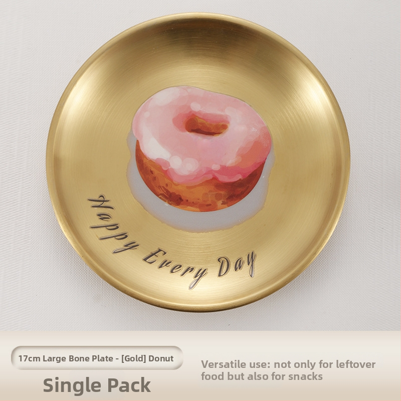 Nerūdijančio plieno kaulų lėkštčių rinkinys, apvalios formos, lengvo prabangos stiliaus, įvairūs raštai