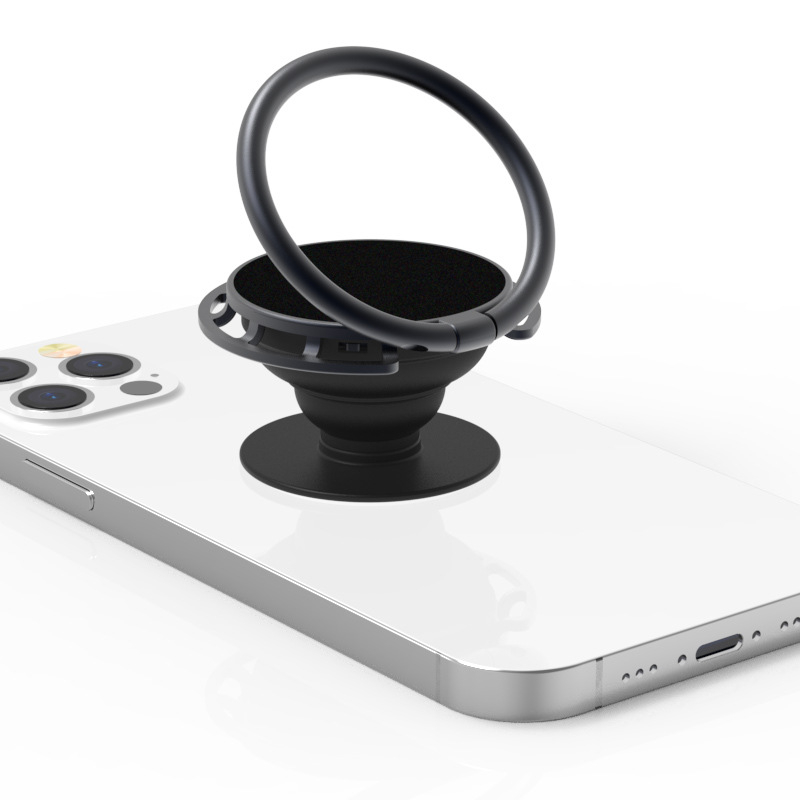 Držač za telefon s prstenastim držačem i mehanizamom zračnog jastuka, teleskopski sklopivi stolni stalak za uspravni zaslon, cinkova legura