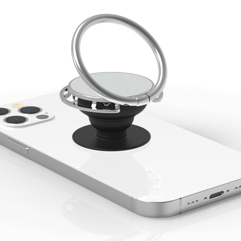 Držač za telefon s prstenastim držačem i mehanizamom zračnog jastuka, teleskopski sklopivi stolni stalak za uspravni zaslon, cinkova legura