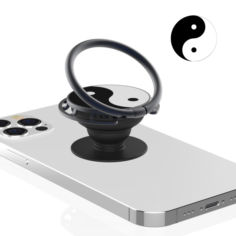 Držač za telefon s prstenastim držačem i mehanizamom zračnog jastuka, teleskopski sklopivi stolni stalak za uspravni zaslon, cinkova legura