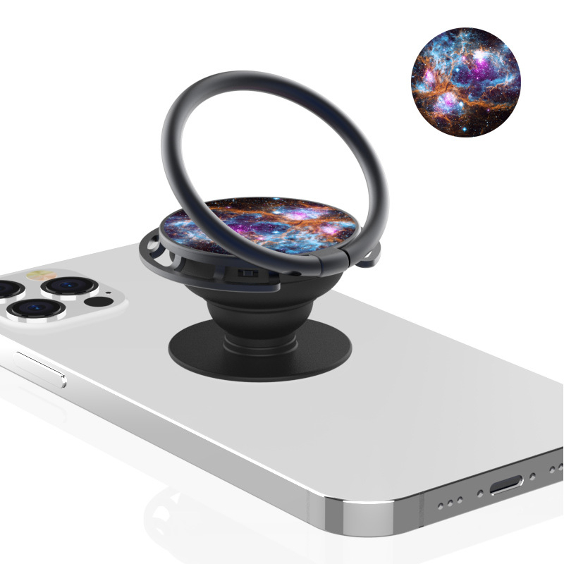 Držač za telefon s prstenastim držačem i mehanizamom zračnog jastuka, teleskopski sklopivi stolni stalak za uspravni zaslon, cinkova legura