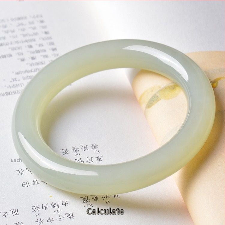 Гривна от емулсифицирано стъкло, Jingyu Island, полирана повърхност, естествен стил, пускане през пролетта на 2023 г.