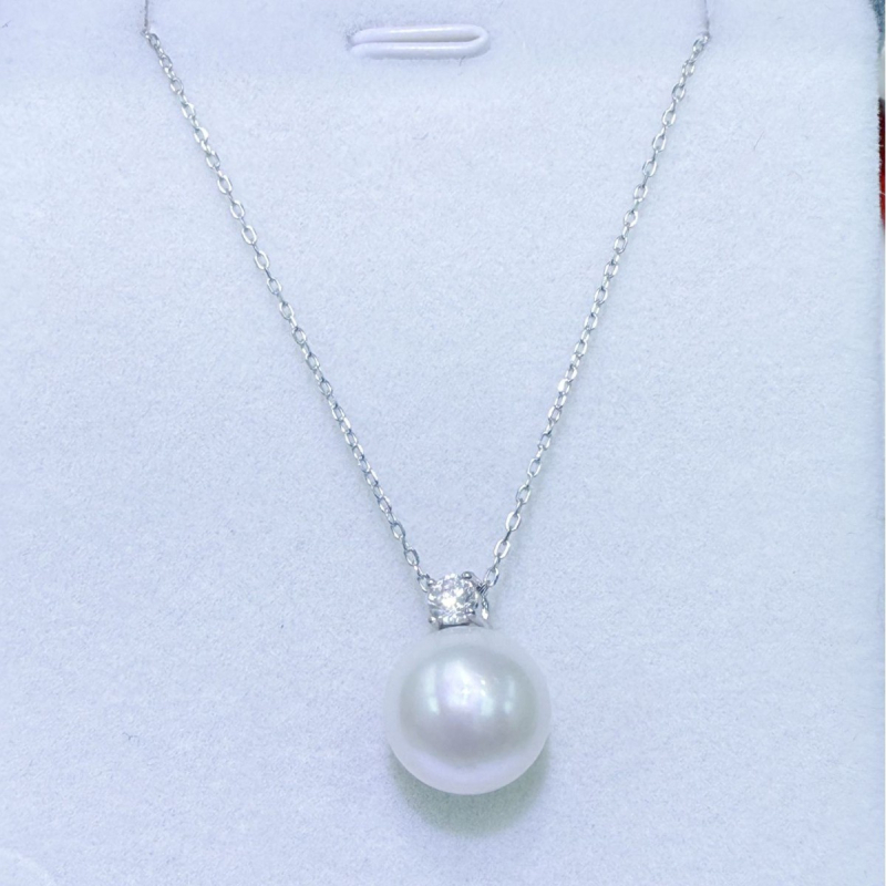 Κολιέ με μαργαριτάρια γλυκού νερού Old Zhang Yajie, τέλειου κύκλου 11–12 mm, περίμετρος 45 cm