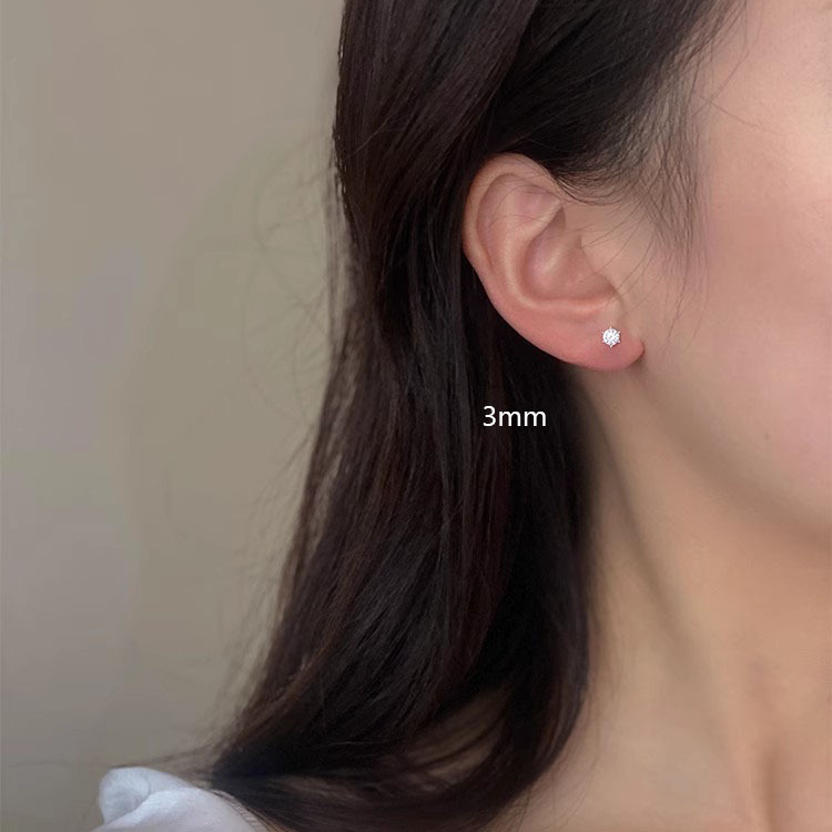 S925 hõbedased kõrvarõngad cz-kiviga, geomeetriline disain, kerge luksuslik stiil, naistele, bränd Yinhong