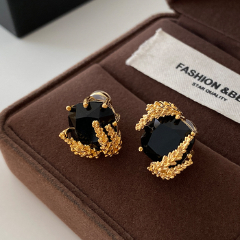 Kõrvarõngad – vase, elektroplatinatsioon, kerge luksus stiil, geomeetriline ovaalne disain, Small charming, Jinhua