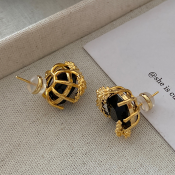 Kõrvarõngad – vase, elektroplatinatsioon, kerge luksus stiil, geomeetriline ovaalne disain, Small charming, Jinhua