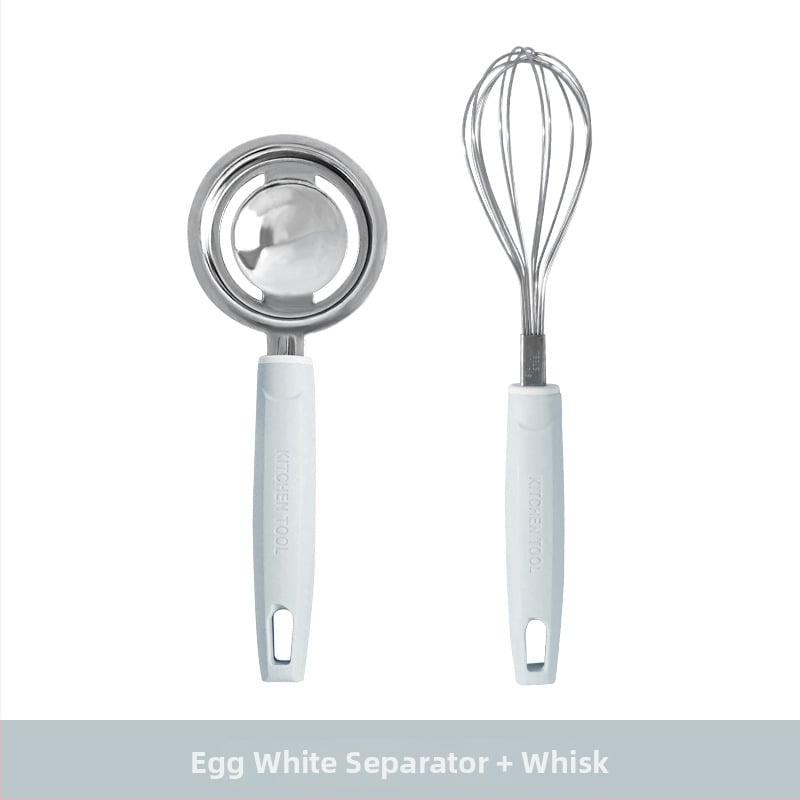 Kūdikių maisto garinimo formų rinkinys – nerūdijantis plienas, maisto kokybės, nereguliarūs formų kepiniams ir kiaušiniams, kiaušinių plakiklis