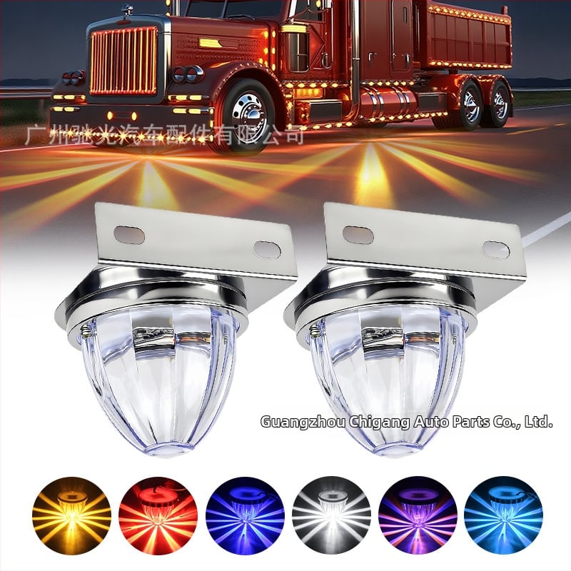 Automobilio LED šoninės šviesos – Watermelon lamp with stand, 3W, 12-30V, 0.2A, tvirtinimas prie šasijos varžtais