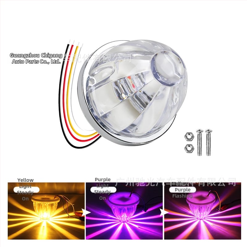 Automobilio LED šoninės šviesos – Watermelon lamp with stand, 3W, 12-30V, 0.2A, tvirtinimas prie šasijos varžtais