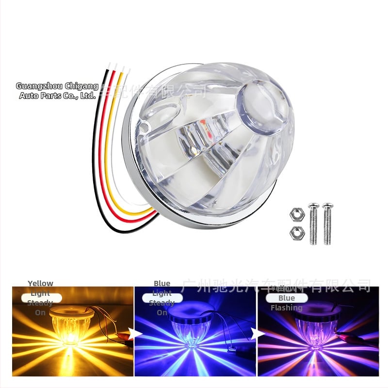 Automobilio LED šoninės šviesos – Watermelon lamp with stand, 3W, 12-30V, 0.2A, tvirtinimas prie šasijos varžtais