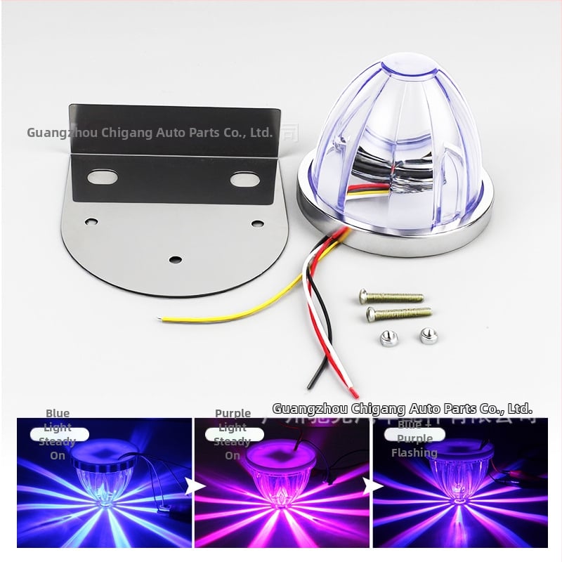 Automobilio LED šoninės šviesos – Watermelon lamp with stand, 3W, 12-30V, 0.2A, tvirtinimas prie šasijos varžtais