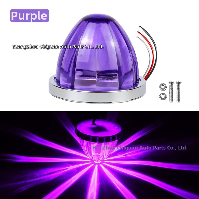 Automobilio LED šoninės šviesos – Watermelon lamp with stand, 3W, 12-30V, 0.2A, tvirtinimas prie šasijos varžtais