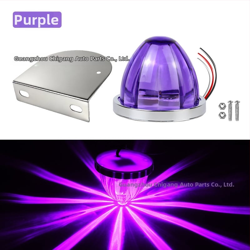 Automobilio LED šoninės šviesos – Watermelon lamp with stand, 3W, 12-30V, 0.2A, tvirtinimas prie šasijos varžtais