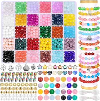 DIY dodaci za nakit Set staklenih perli Premaz glazura Jednostavan uzorak Prirodni stil Jesen 2023