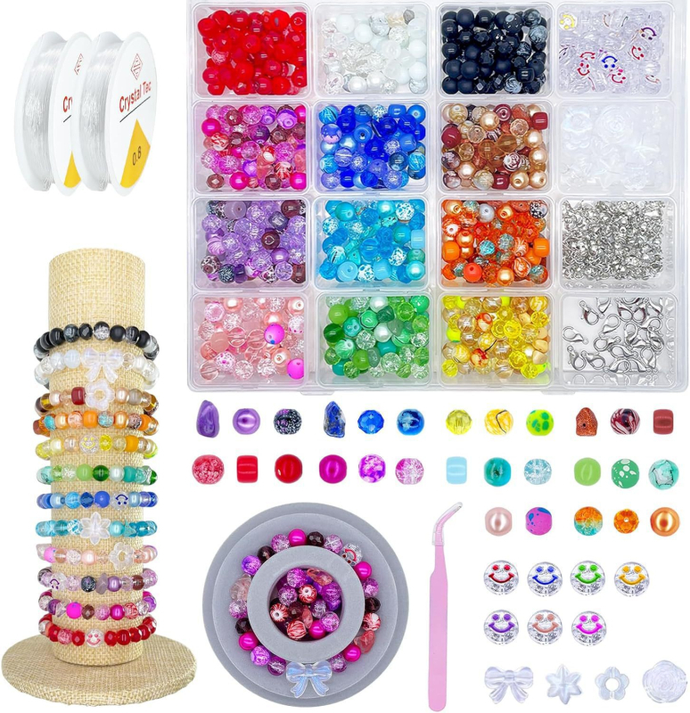 DIY dodaci za nakit Set staklenih perli Premaz glazura Jednostavan uzorak Prirodni stil Jesen 2023