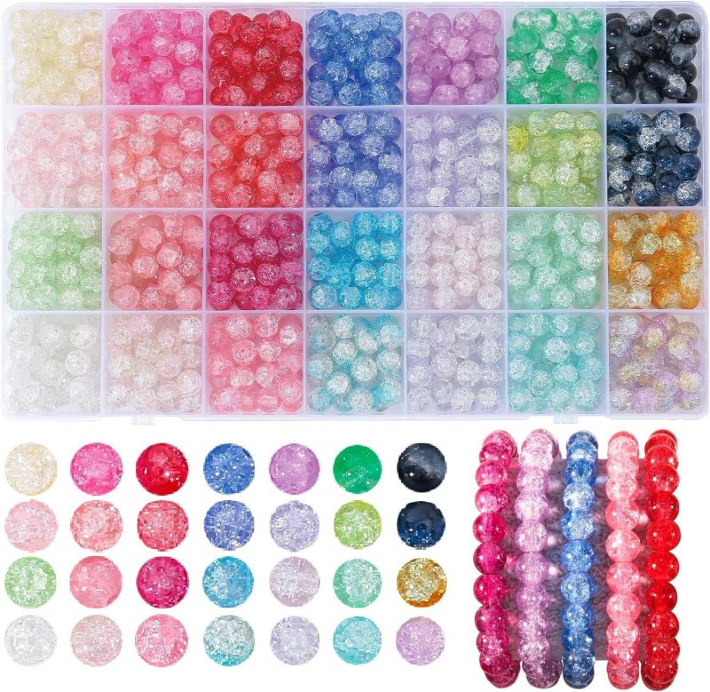 DIY dodaci za nakit Set staklenih perli Premaz glazura Jednostavan uzorak Prirodni stil Jesen 2023