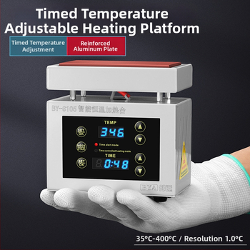 Stație de sudură cu temperatură constantă BYS110, afișaj digital și temporizator pentru PCB, 220V, greutate netă 1