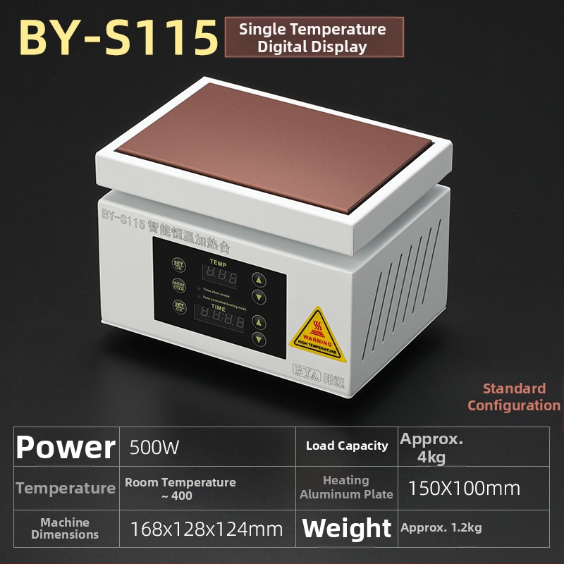 Stație de sudură cu temperatură constantă BYS110, afișaj digital și temporizator pentru PCB, 220V, greutate netă 1