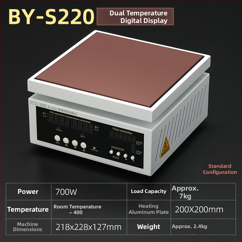 Stație de sudură cu temperatură constantă BYS110, afișaj digital și temporizator pentru PCB, 220V, greutate netă 1