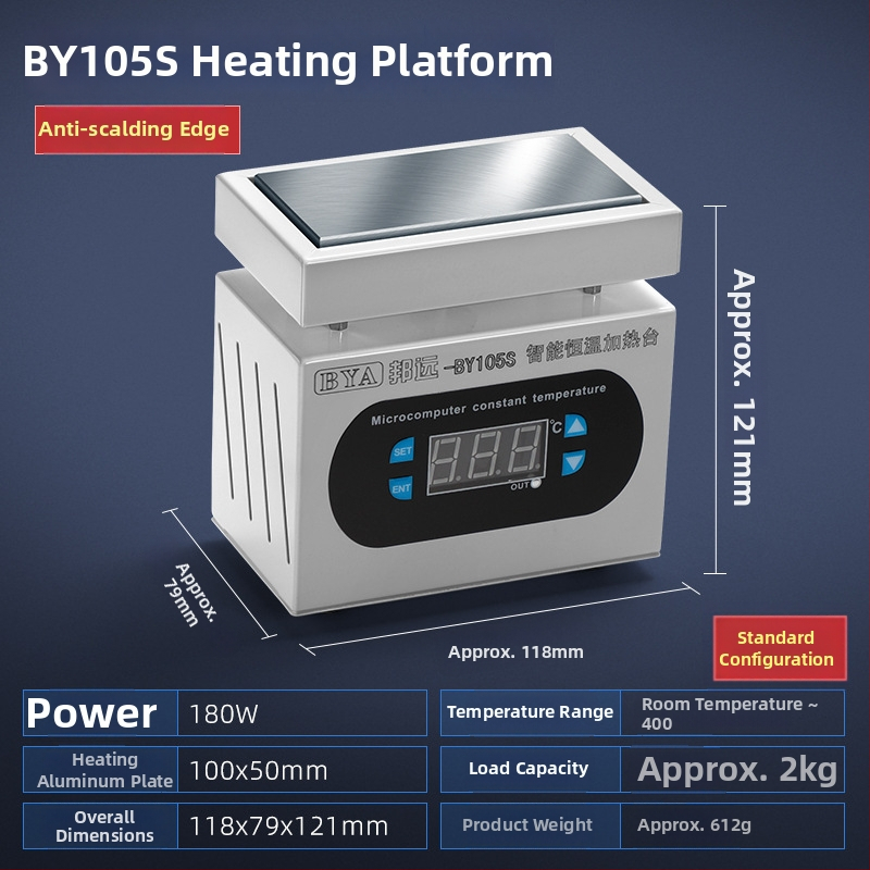Stație de sudură cu temperatură constantă BYS110, afișaj digital și temporizator pentru PCB, 220V, greutate netă 1